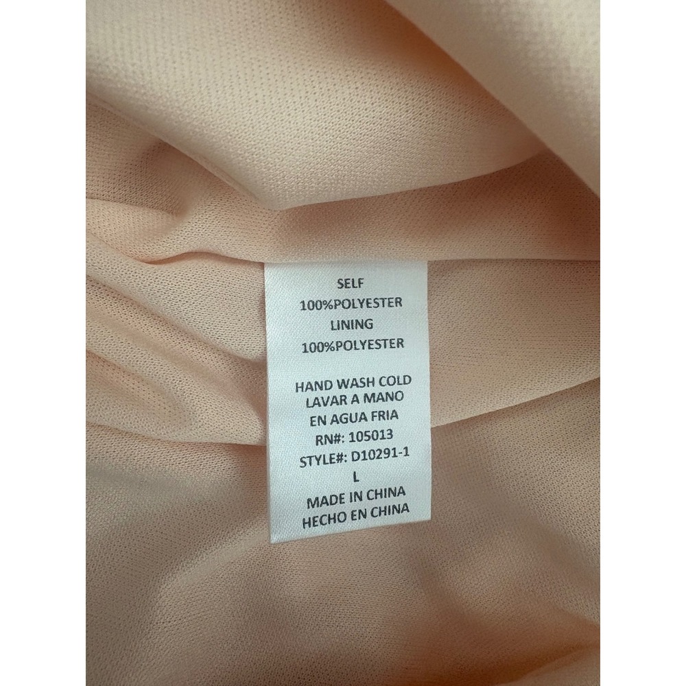 Andree by Unit Animal Print Halter Midi Dress Asymmetrical Hem Brown Tan Large - Picture 8 of 8